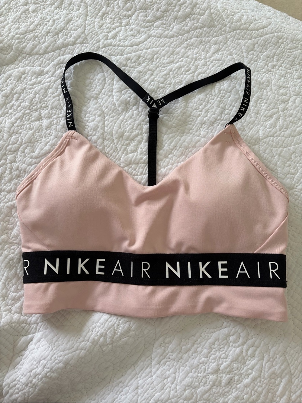 Nike Pink & Black Air Sports Bralette